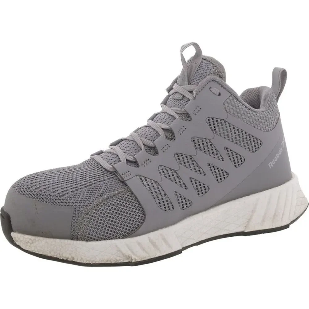Reebok Womens Gray Composite Toe Manmade Work & Safety Shoes Sneakers NWOB